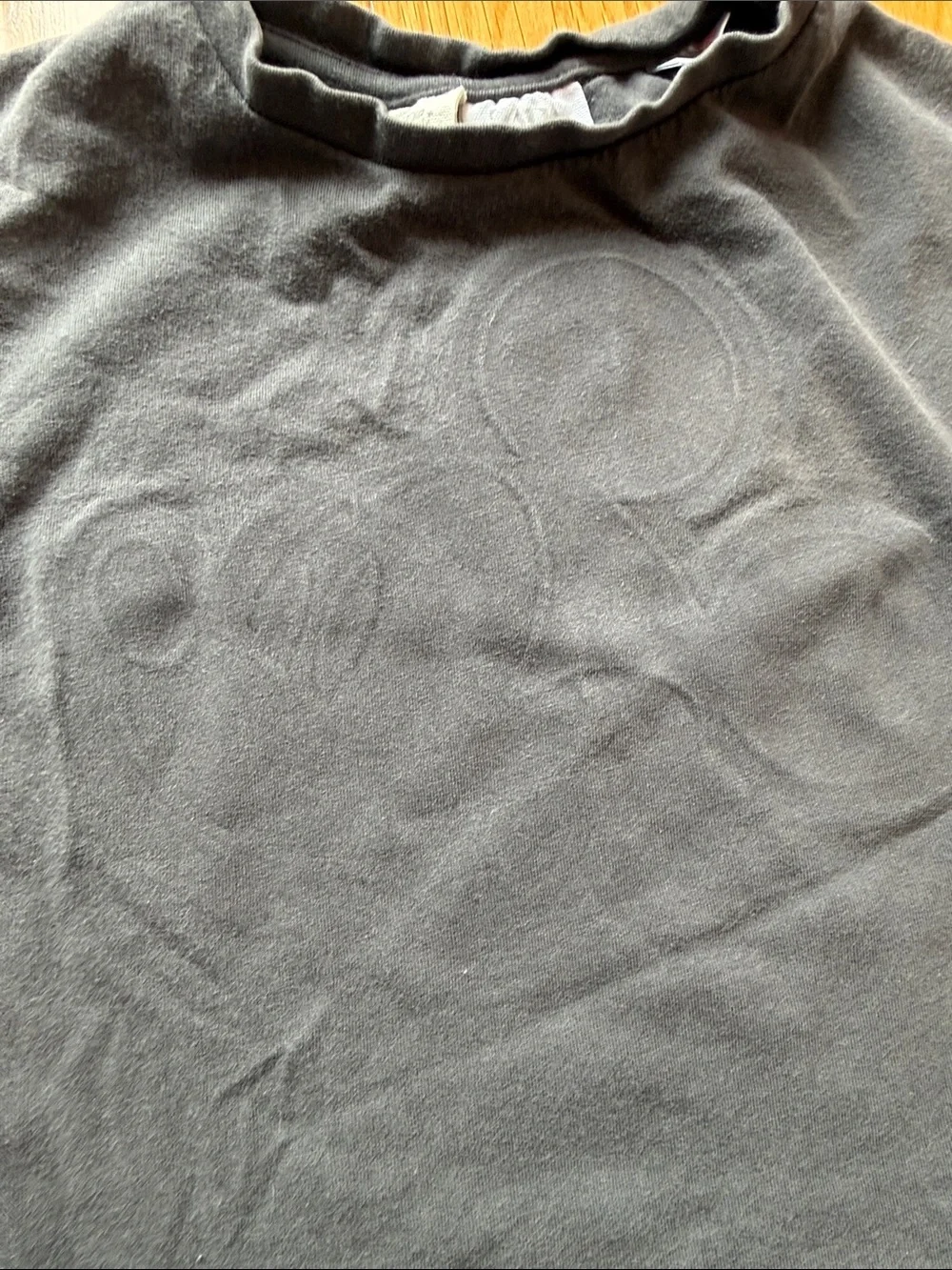 GAP Black Short Sleeve Tee with Mickey Patch
